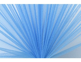 Tule Stof Jeans Blauw