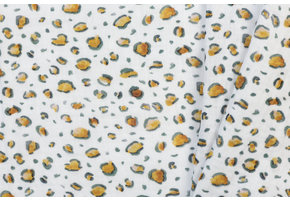 Double gauze digital animal skin white