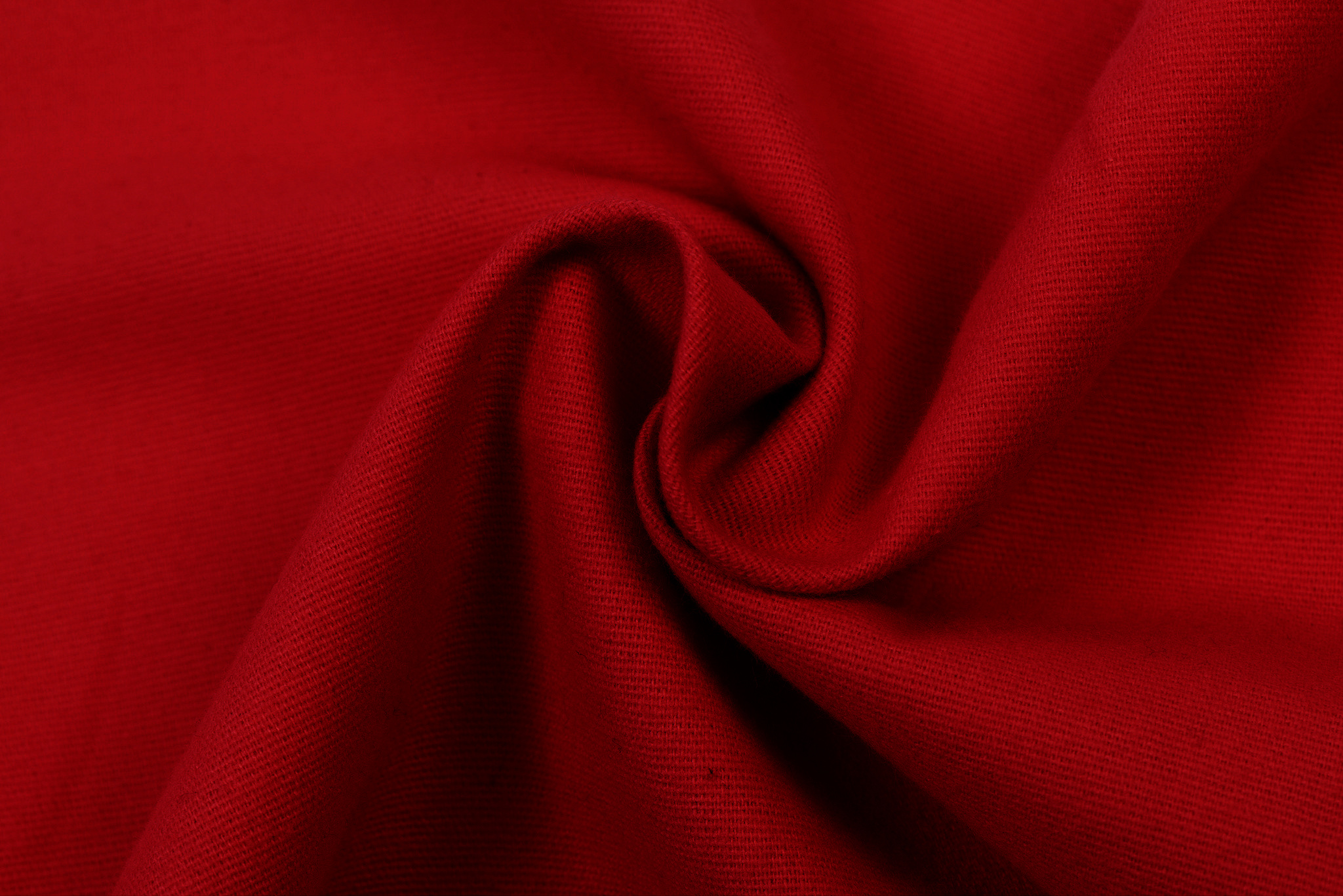 Katoen Flanel Uni Rood