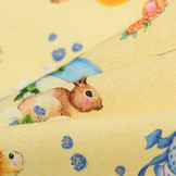 Katoen Poplin Easter Friends Yellow