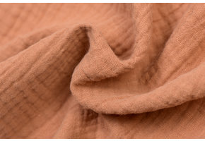 Baby Cotton – Mousseline Stof - Perzik