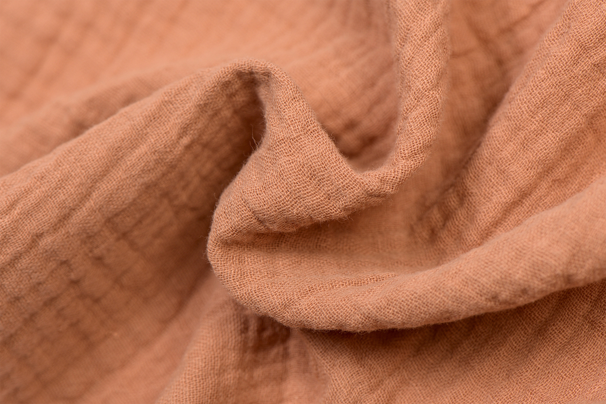 Baby Cotton / Mousseline Uni / Effen Perzik