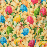 Katoen Poplin Easter Bunny and Eggs