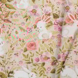 Katoen Poplin Bunny Garden