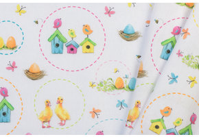 Katoen Poplin Happy Easter