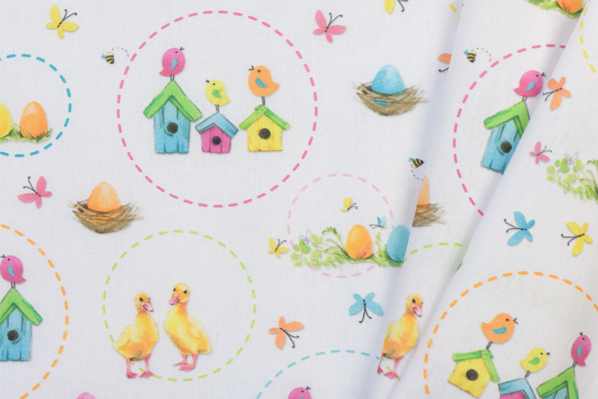 Katoen Poplin Happy Easter