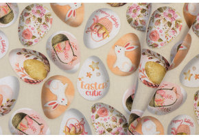 Katoen Poplin Easter Cuties Eggs