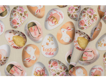 Katoen Poplin Easter Cuties Eggs