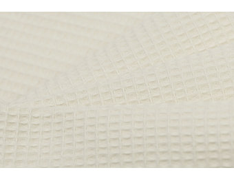 Wafel Katoen Mini Ecru