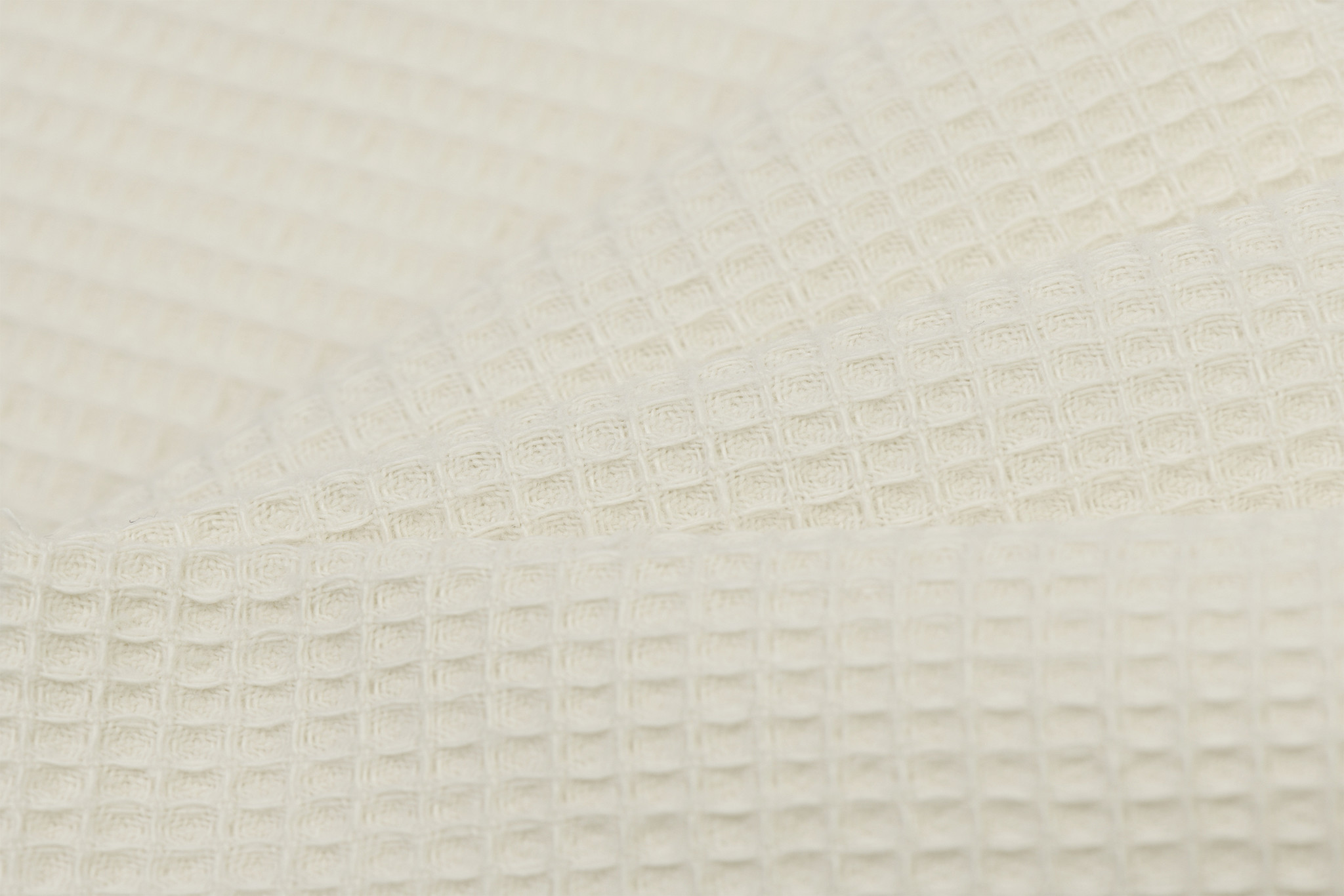 Wafel Katoen Mini Ecru