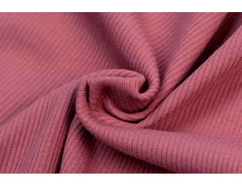 Rib Jersey Stof Framboos