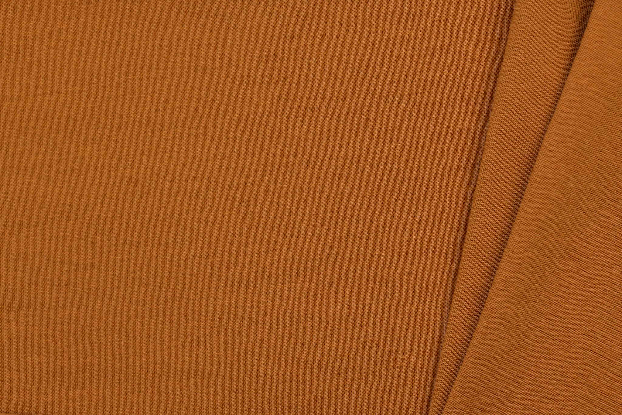 Organic Jersey Uni / Effen Cognac