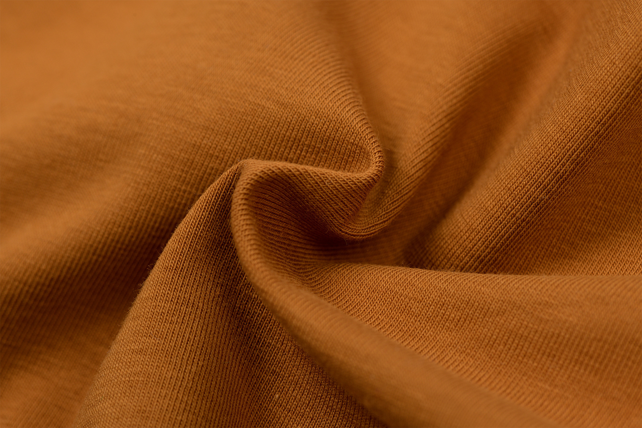 Organic Jersey Uni / Effen Cognac