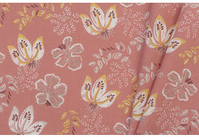 Katoen Poplin Sala Antica Rosé