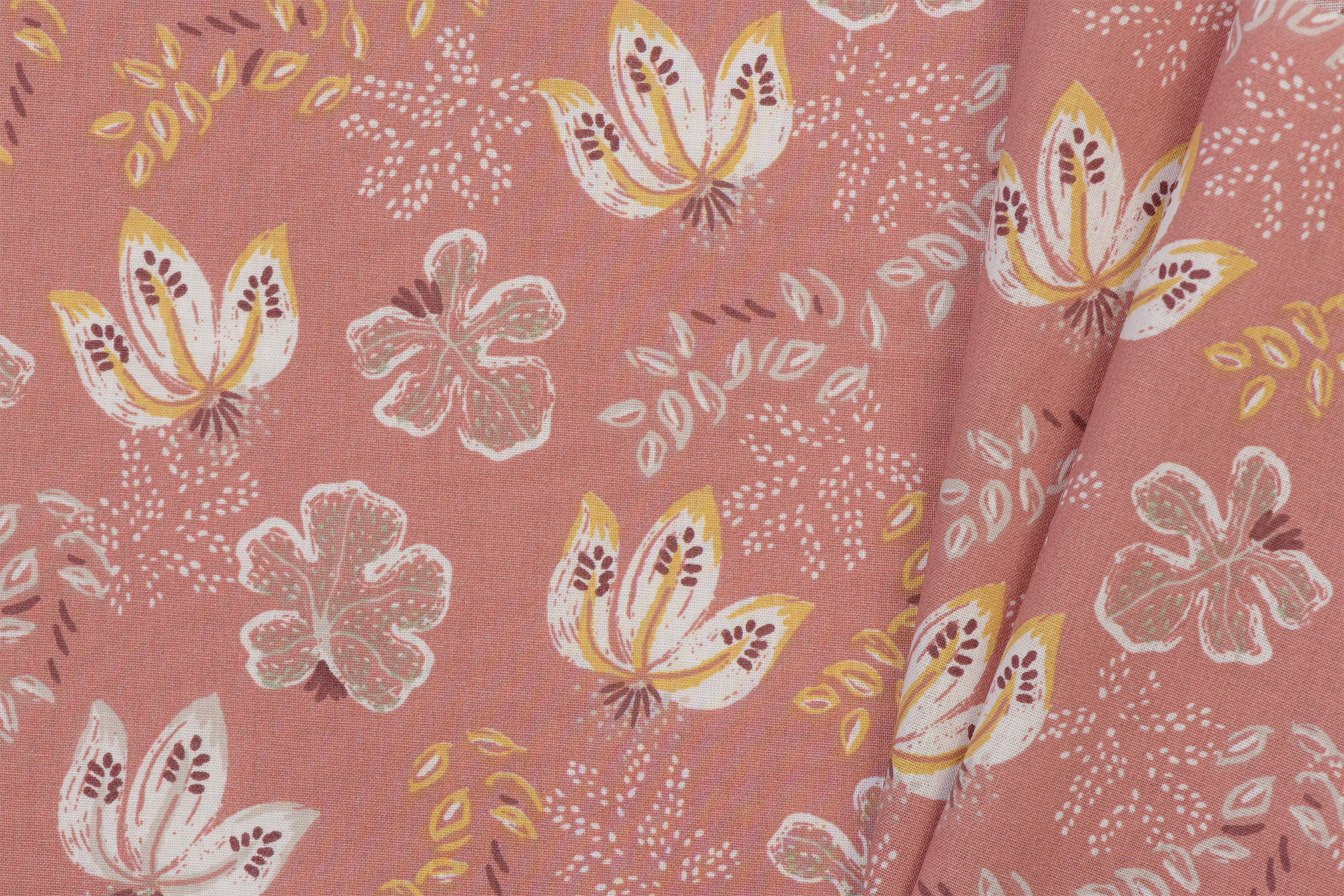 Katoen Poplin Sala Antica Rosé