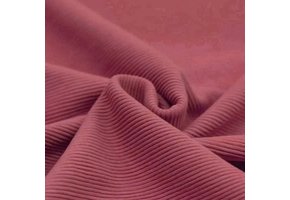 Ottoman Rib Jersey Stof Framboos