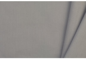 Uni katoen stof lichtgrijs
