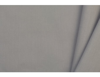 Uni katoen stof lichtgrijs
