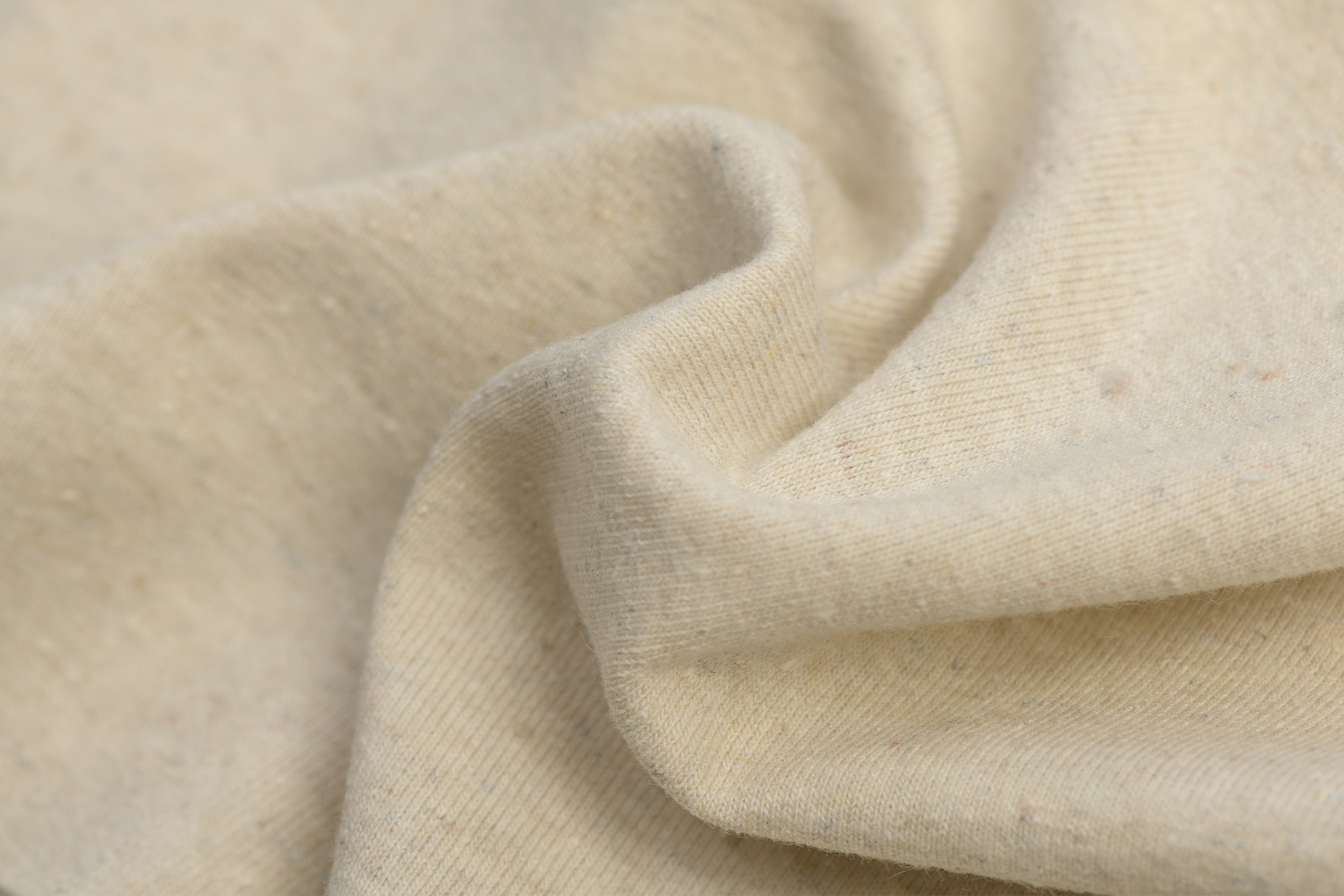 Gerecycled GRS Jersey Beige