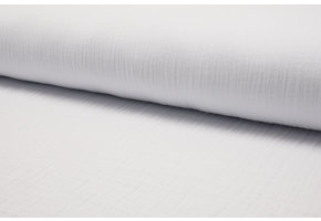 Baby Cotton – Mousseline Stof - Wit