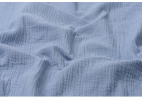 Baby Cotton – Mousseline Stof - Oud Blauw