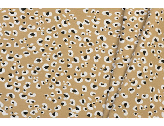 Coupon 160 CM Jersey Leopard Savane