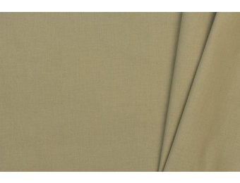 Uni katoen stof licht khaki