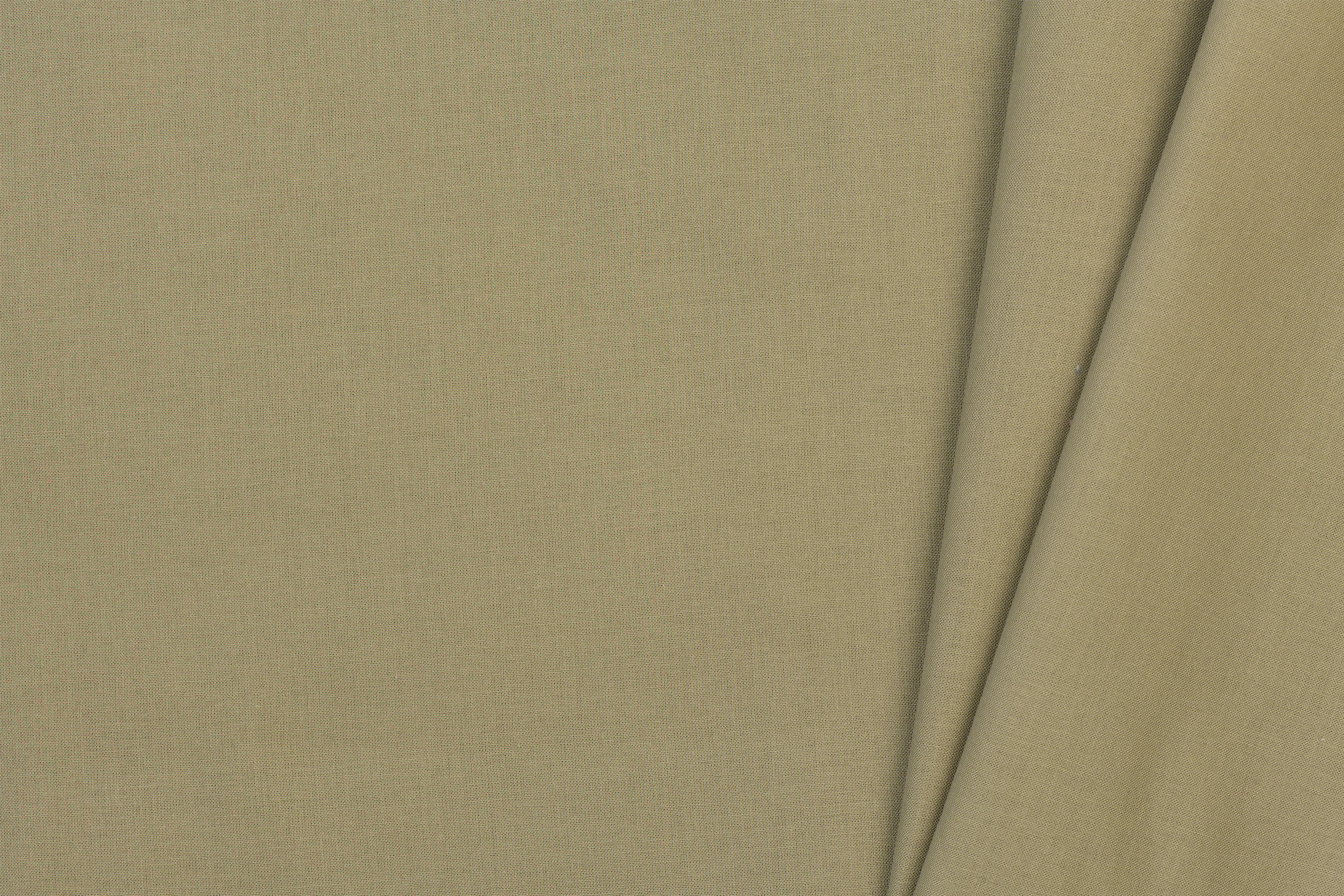 Uni katoen stof licht khaki