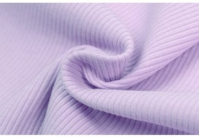 Rib Jersey Stof Pastel Lila