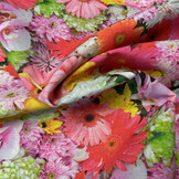 Decostof Fleurige Bloemen