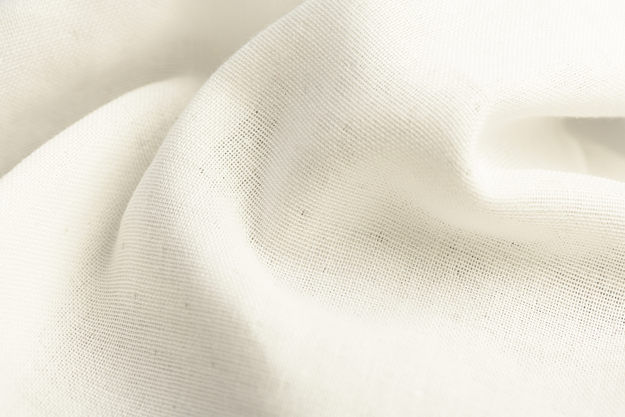 Flat Soft Gauze Mousseline Off White