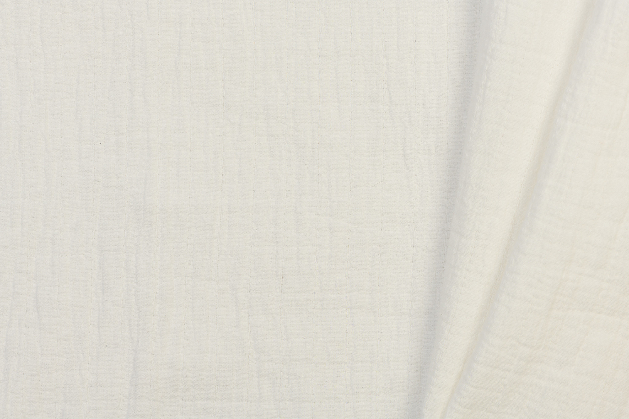 Cotton dobby weave Double Gauze Off White