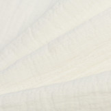 Cotton dobby weave Double Gauze Off White