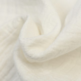 Cotton dobby weave Double Gauze Off White