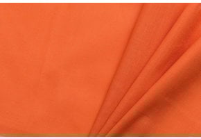Uni katoen stof oranje