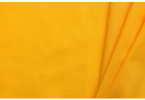 Uni katoen stof okergeel