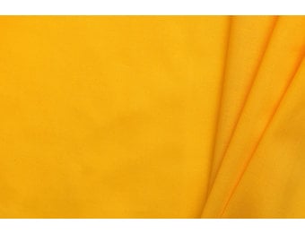 Uni katoen stof okergeel