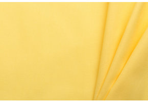 Uni katoen stof geel