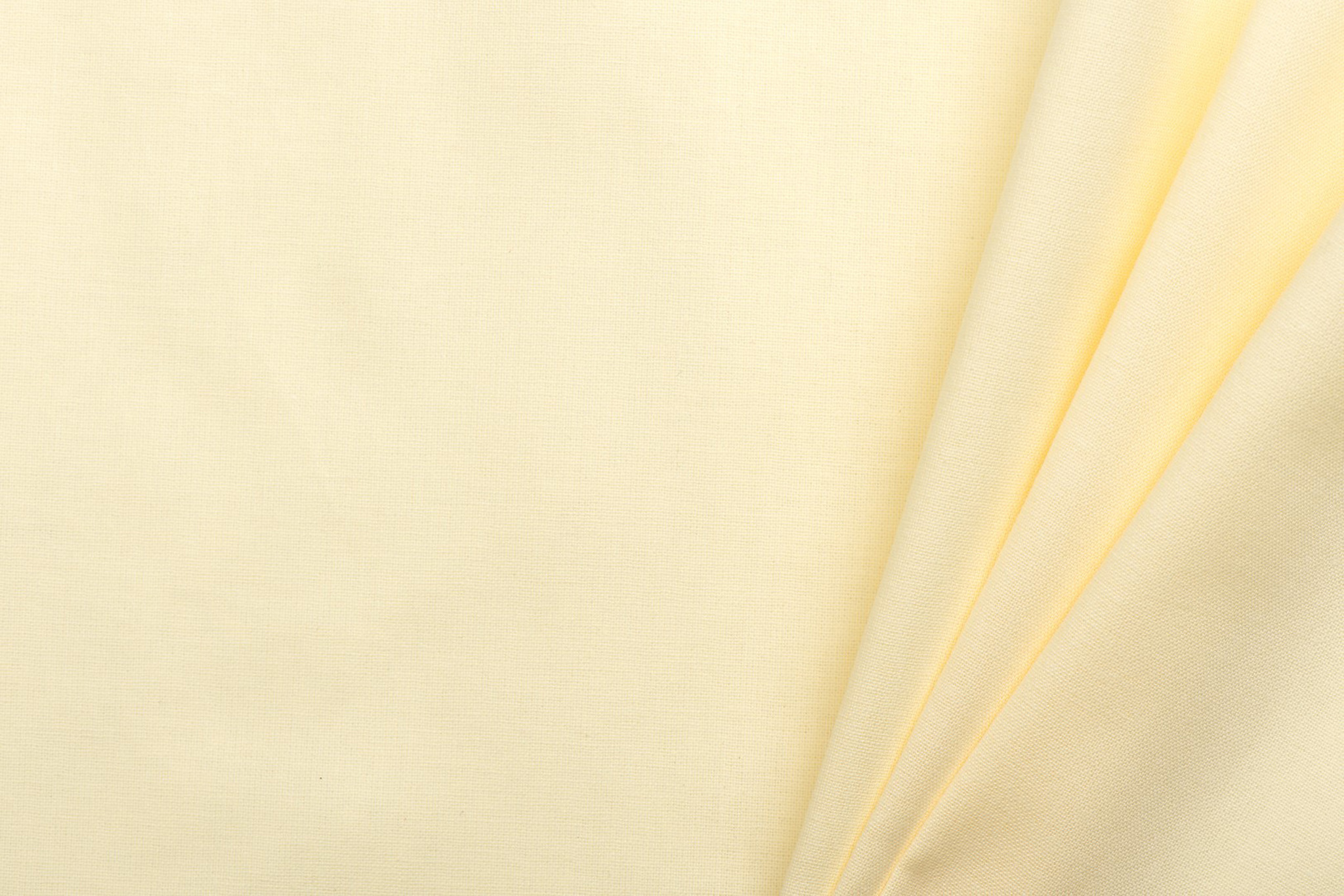 Uni katoen stof lichtgeel