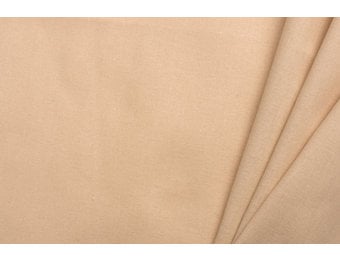 Uni katoen stof beige
