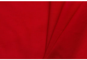 Uni katoen stof rood