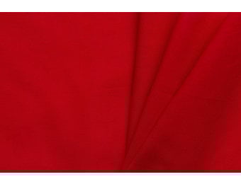 Uni katoen stof rood