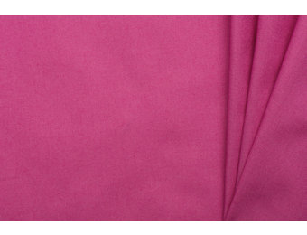 Uni katoen stof fuchsia