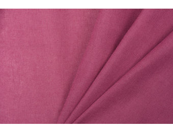 Uni katoen stof licht bordeaux