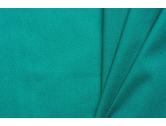 Uni katoen stof zeegroen