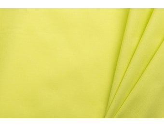 Uni katoen stof lime