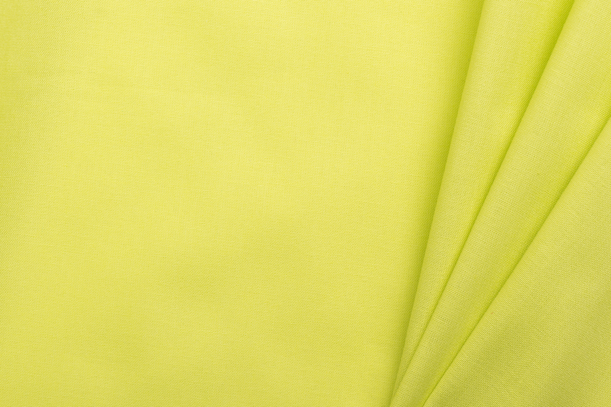 Uni katoen stof lime