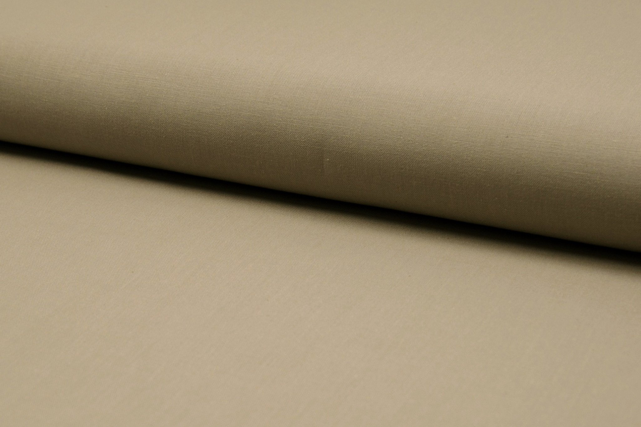 Uni katoen stof camel