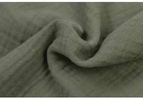 Baby Cotton – Mousseline Stof - Khaki