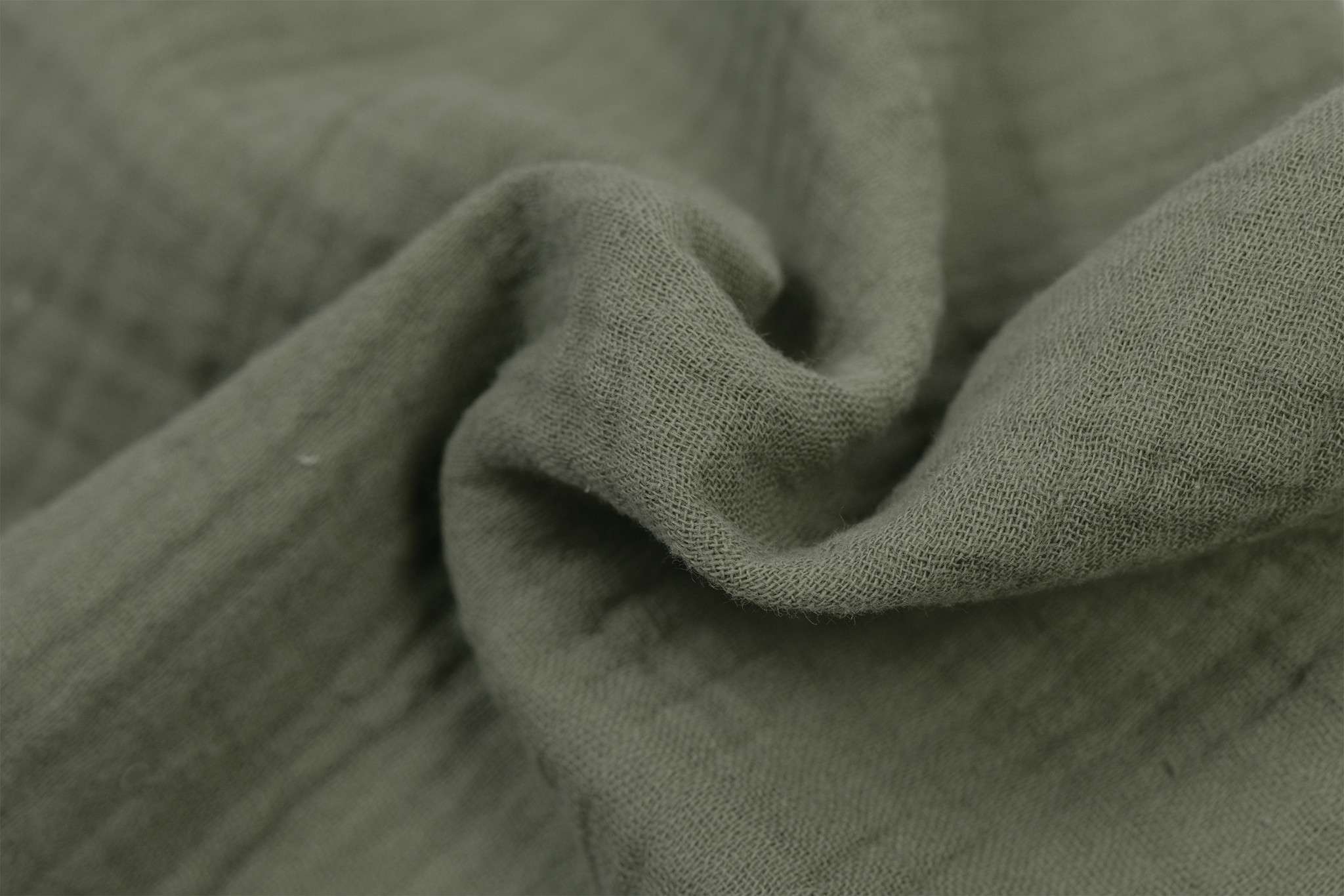 Hydrofiel Stof Khaki – Zacht, Ademend en Duurzaam